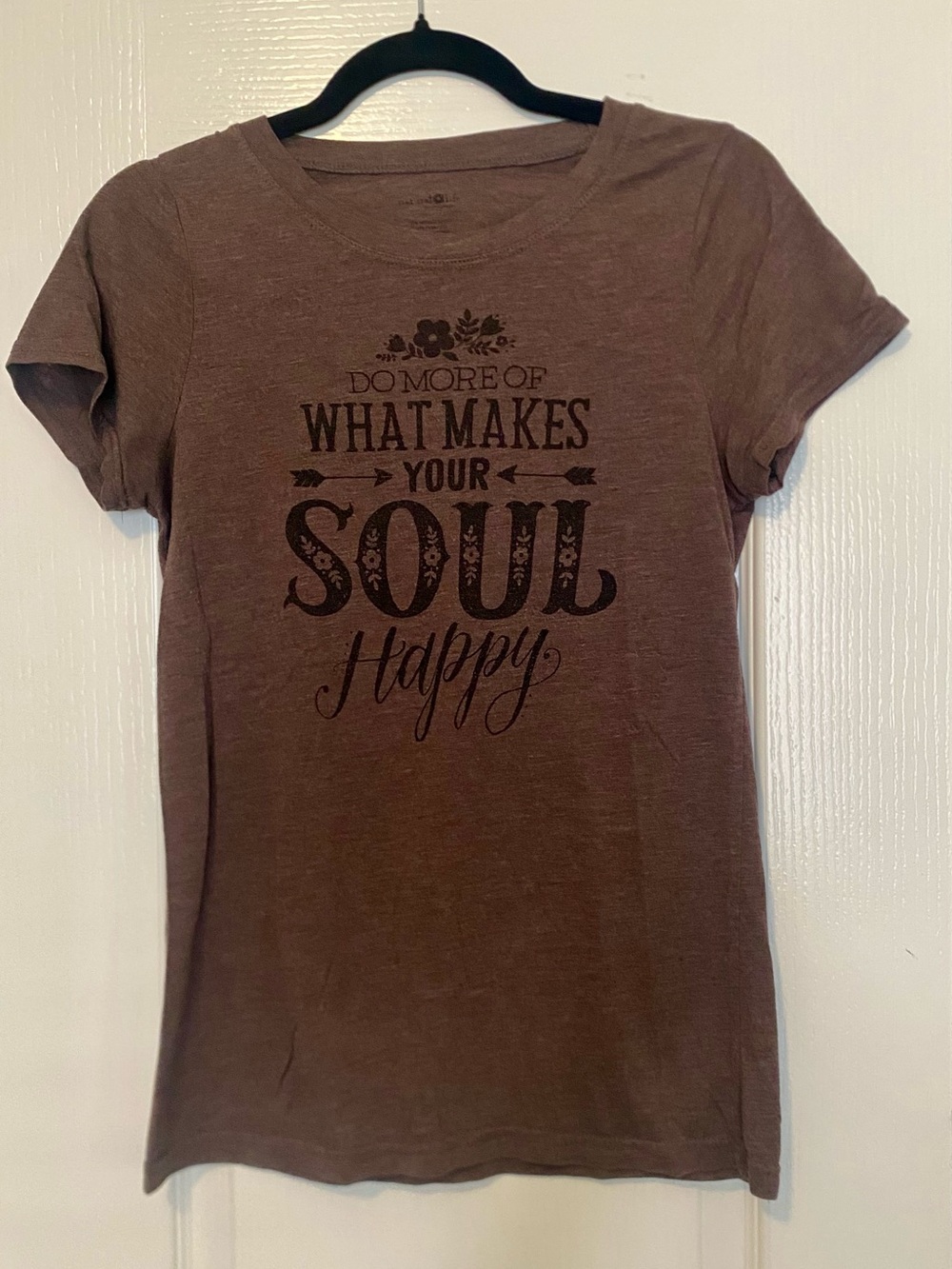 NATURAL LIFE Brown 'Do More of What Makes Your Soul Happy' Graphic Tee